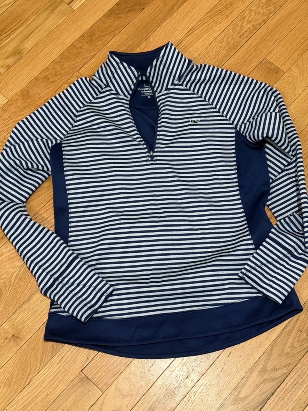 Vineyard Vines Navy & White Performance Pullover
